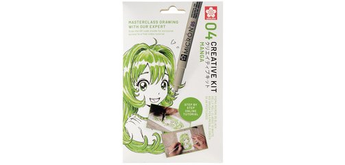 Kit créatif Manga, 3 stylos + papier