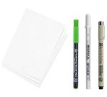 Kit créatif Manga, 3 stylos + papier