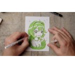 Kit créatif Manga, 3 stylos + papier