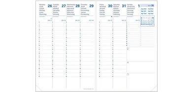 Agenda PLANNING 21 SD, 2026/2027, 16 mois, bleu