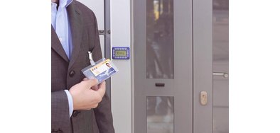 Porte-badges avec clip DOPPELBOX, transparent