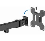 Bras support pour écran, longueur bras 202 mm, noir