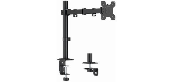 Bras support pour écran, longueur bras 376 mm, noir