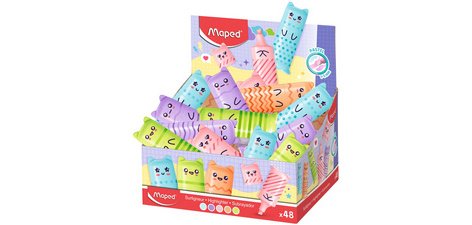 Markeerstift Mini PASTEL, display van 48