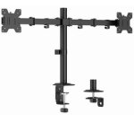 Support double écran, longueur bras 376 mm, noir