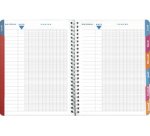 Cahier de textes Lovely, assorti