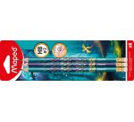 Crayon de papier DRAGON, avec gomme, HB, blister de 6