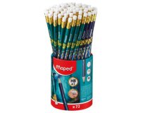 Crayon de papier DRAGON, avec gomme, HB, pot de 72