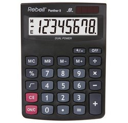 PANTHER 8 BX rekenmachine, 8 cijfers, zwart