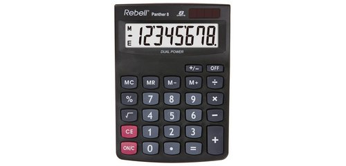 PANTHER 8 BX Calculator, 8 digits, black