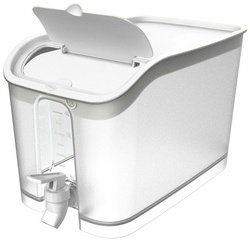 Distributeur de boisson, 5 L, transparent avec couvercle