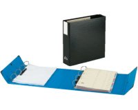Classeur 4 anneaux cartonné Arianex A4 maxi - Dos 8 cm noir