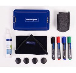 Kit premium pour tableau blanc, boîte en métal