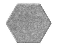 Panneaux muraux acoustiques hexagonaux autocollants ecoAware - Lot de 6 - L 37 x H 32 x P 0,9 cm