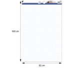 Paper pad for board, 50 sheets, plain/graph.