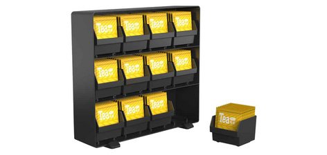 Organiseur pur sachets de thé, 12 tiroirs