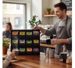 Organiseur pur sachets de thé, 12 tiroirs