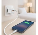 Set de 2 chargeurs USB, allume-cigare & secteur