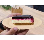 Assiette en carton, rond, diamètre: 230 mm, marron