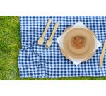 Assiette en carton, rond, diamètre: 230 mm, marron