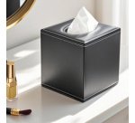 Distributeur de mouchoirs, carré, noir