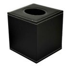 Distributeur de mouchoirs, carré, noir