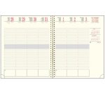 Agenda de bureau SAD 22S Méline 18.5 x 22.5 cm Semainier Septembre 2025 à Décembre 2026 - 16 mois - Couleurs assorties