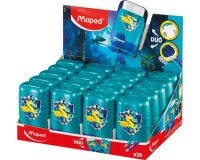 Combi gomme-taille-crayon DRAGON, présentoir de 20