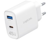 Chargeur USB, 1x USB-C (PD), 1x USB-A (QC), 45 W