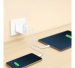 Chargeur USB, 1x USB-C (PD), 1x USB-A (QC), 45 W