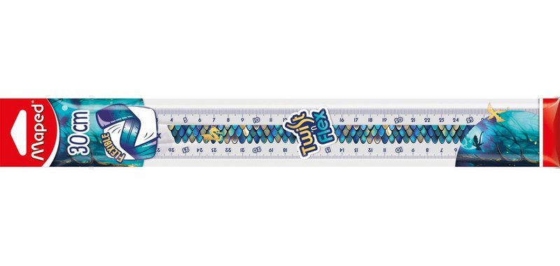 Règle plate Twist'n Flex DRAGON, 300 mm, flexible