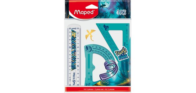 Kit de géometrie Twist'n Flex DRAGON, 3 pièces
