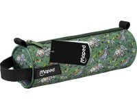 Trousse ronde Dinosaure, vert/noir