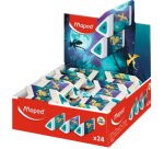 Gomme en plastique Pyramide DRAGON, présentoir de 24