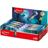Gomme en plastique DRAGON, présentoir de 20