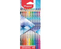 Crayon de couleur ARCTIC, étui en carton de 12