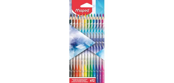 Crayon de couleur ARCTIC, étui en carton de 12