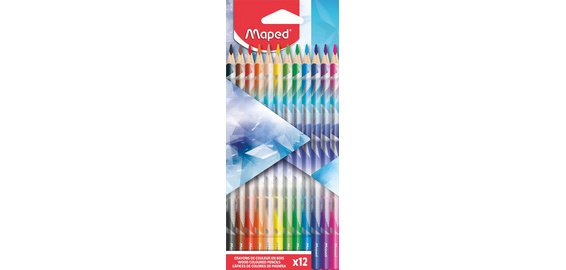 Crayon de couleur ARCTIC, étui en carton de 12