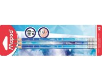 Crayon de papier ARCTIC, avec gomme, HB, blister de 6