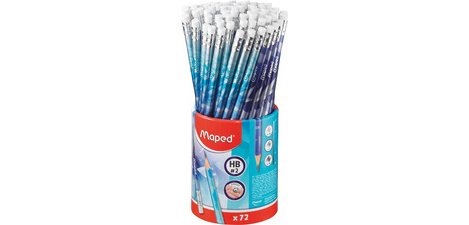 Potlood ARCTIC, met gum, HB, pot van 72