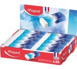 Gomme en plastique ARCTIC, présentoir de 20