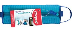 Trousse ronde KIDY learn CONCENTRATION, bleu