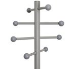 Portemanteau Saphir Lite, Höhe: 1.710 mm, grau