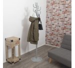Portemanteau polaris Lite, hauteur: 1.770 mm, gris
