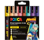 Marqueur à pigment PC-5M, étui de 8 MANGA HERO