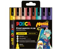 Marqueur à pigment PC-5M, étui de 8 MANGA HERO
