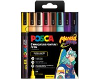 PC-3M pigment marker, set of 8 MANGA HERO