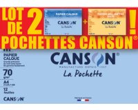 Papier calque & papier millimétré, lot de 2
