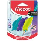 Guide-doigt KIDY learn, motifs d'animaux, blister de 3
