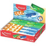 Gomme en plastique, design animalier, présentoir de 20